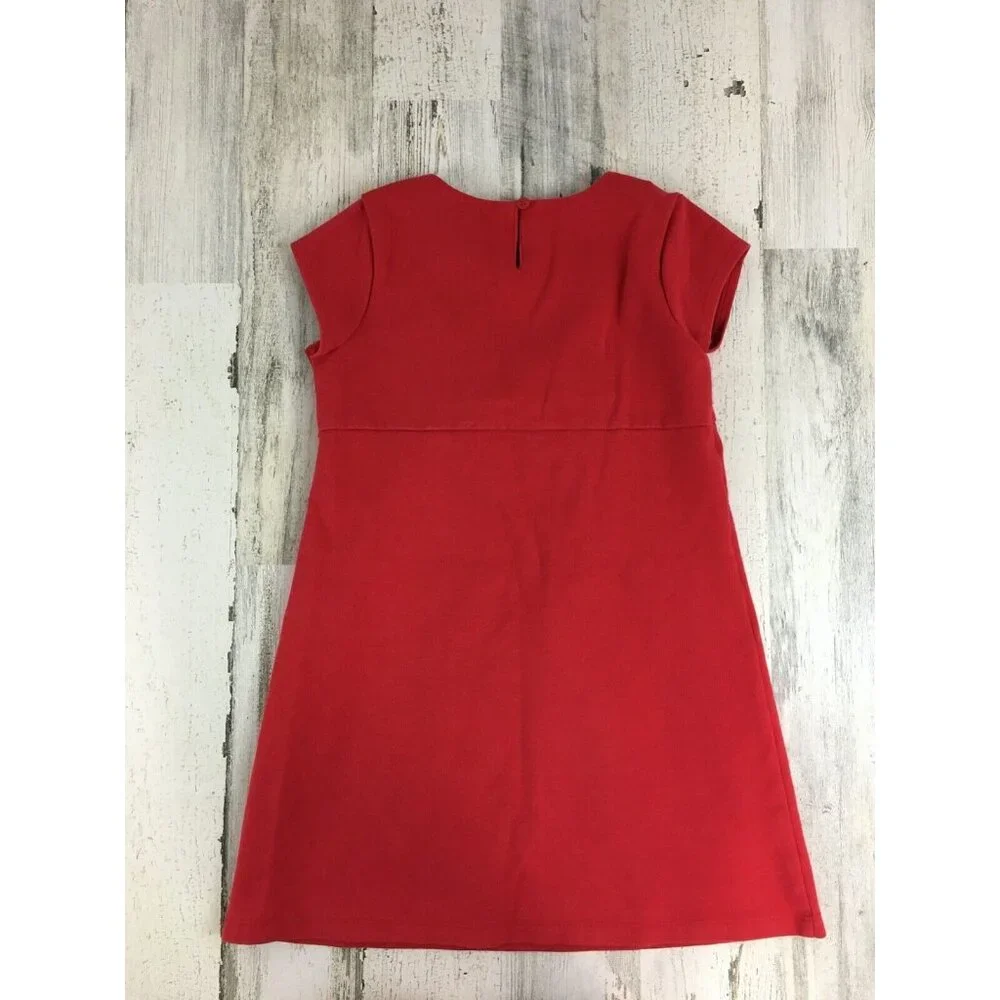 Gymboree Olivia Pig Red Dress Black Bow Short Sleeve Halloween Costume Girls 6